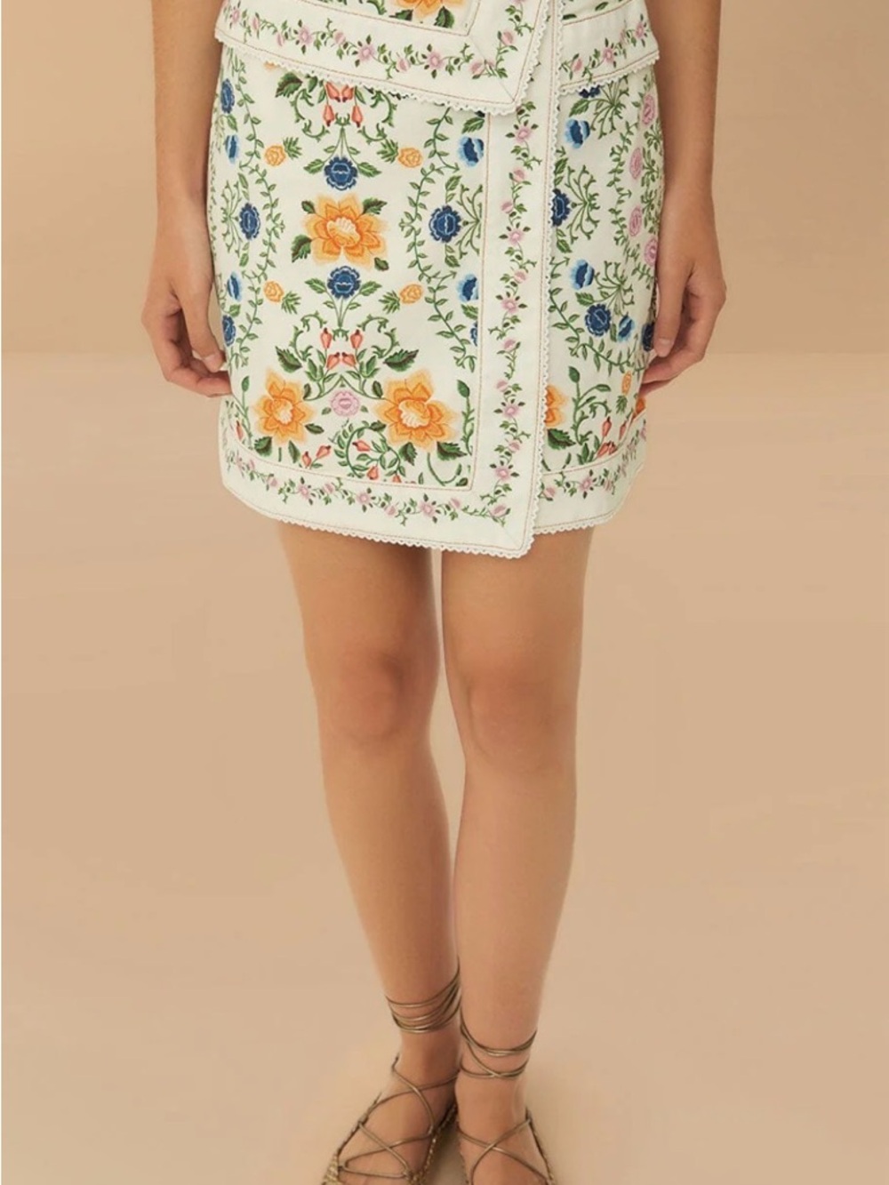 FARM RIO Floral Mini Skirt NWT! - Picture 3 of 6